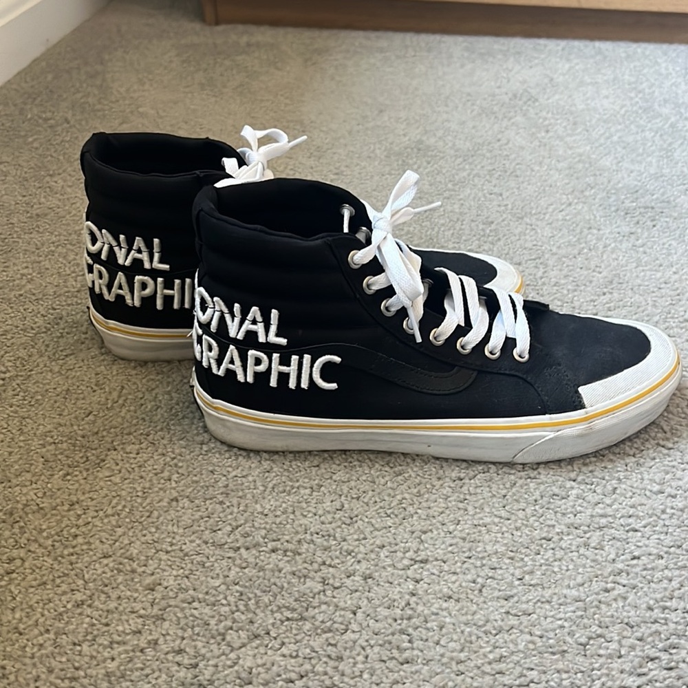 Vans National Geographic Black High-Top popular SK8-HI